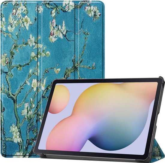 Coque Samsung Galaxy Tab S7 - Étui à trois volets - Fleur