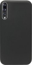 ADEL Premium Siliconen Back Cover Softcase Hoesje Geschikt voor Huawei P20 Pro - Zwart