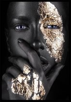 Silent Women A2 luxery zwart goud poster
