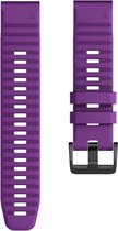 Let op type!! Voor Garmin fenix 6X 26mm Smart Watch Quick release Silicon polsband horlogeband (paars)