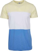 Urban Classics Heren Tshirt -M- Color Block Blauw