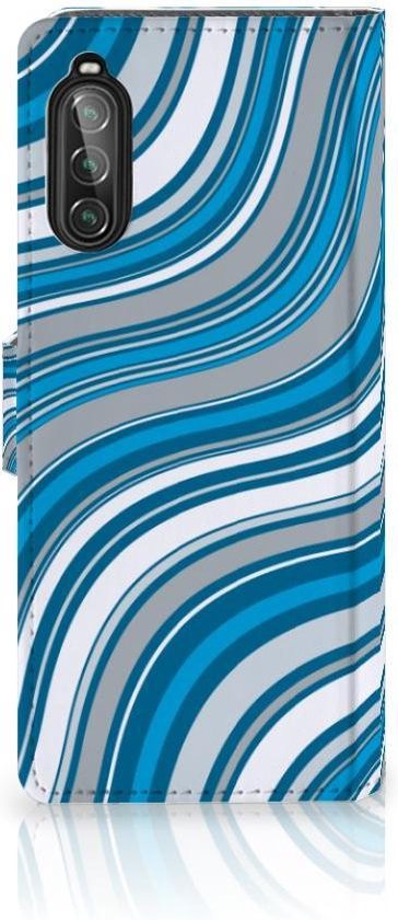 Housse pour Sony Xperia 10 II Coque Vagues Bleues