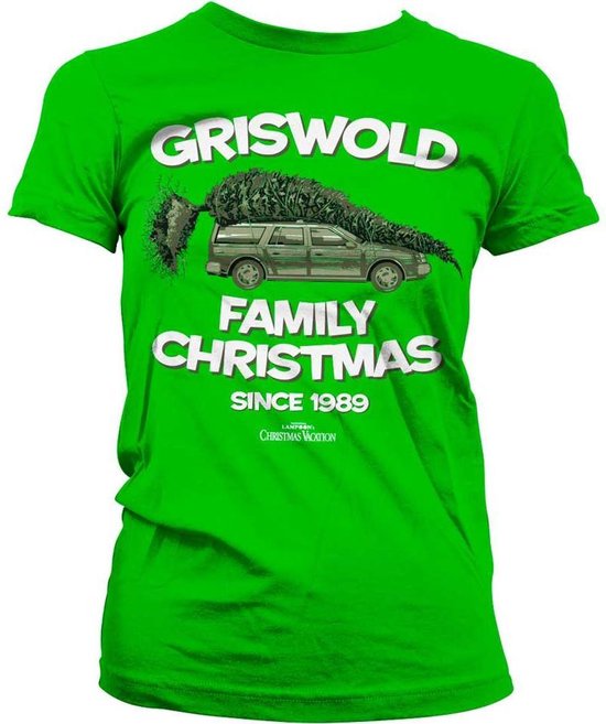 National Lampoon's Christmas Vacation Dames Tshirt -2XL- Griswold Family Christmas Groen
