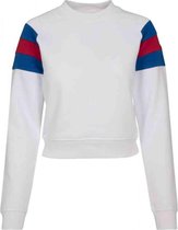 Urban Classics Sweater/trui -L- Sleeve Stripe Crew Blauw/Rood