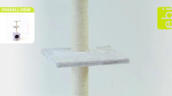 Ebi Krabpaal Classic Tree Palazzo cream - Beige - 30 x 30 x 90cm