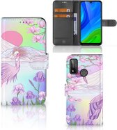 Wallet Bookcase Huawei P Smart 2020 Telefoonhoesje Vogel