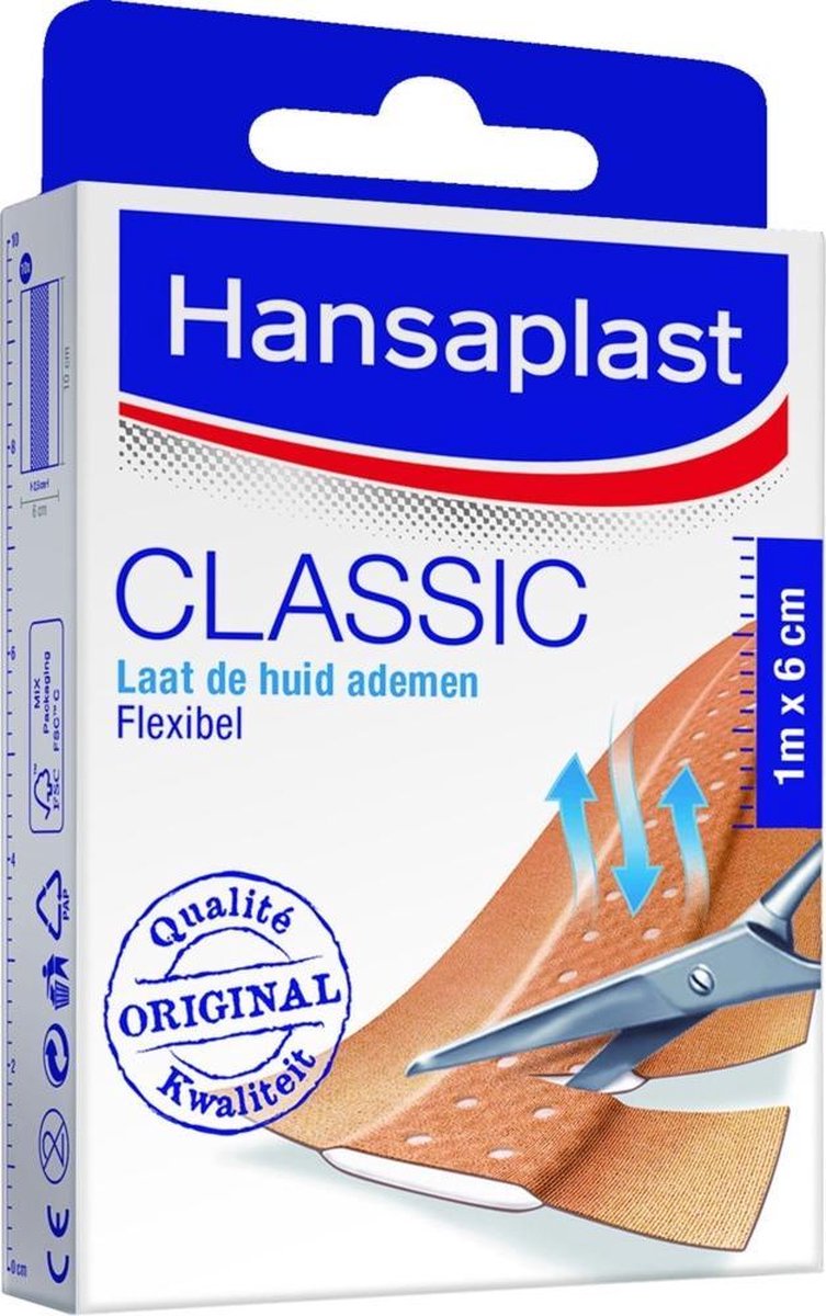 Hansaplast Classic Pleisters - 1m x 6cm