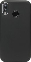 ADEL Premium Siliconen Back Cover Softcase Hoesje Geschikt voor Huawei P20 Lite (2018) - Zwart