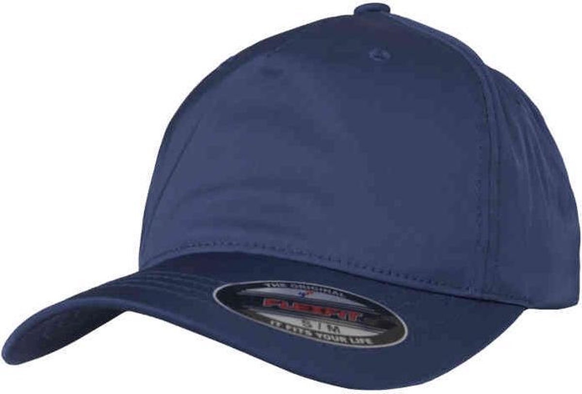 Urban Classics - Unstructured Tech Flexfit pet - S/M - Blauw
