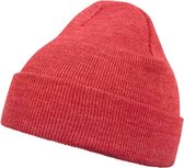 MSTRDS - Beanie Basic Flap h.red one size Beanie Muts - Rood