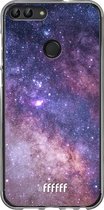 Huawei P Smart (2018) Hoesje Transparant TPU Case - Galaxy Stars #ffffff