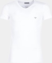 Emporio Armani t-shirt v-hals stretch cotton wit