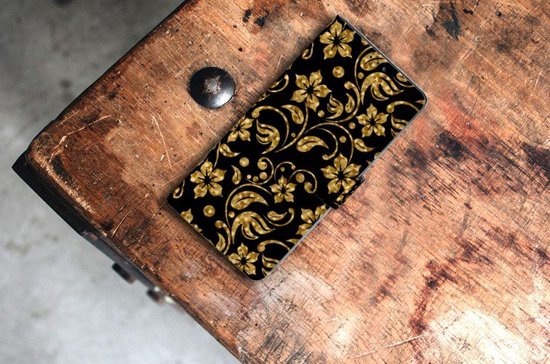 Coque Nokia 5.3 Portefeuille Livre Fleurs D'Or