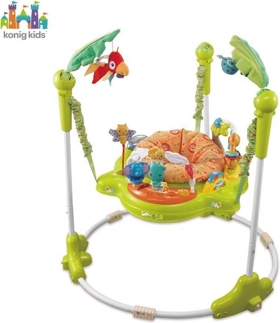 Jungle Baby Jumperoo loopstoel met muziek en speelgoed, Loopstoel voor  Baby, Loopstoel... | bol