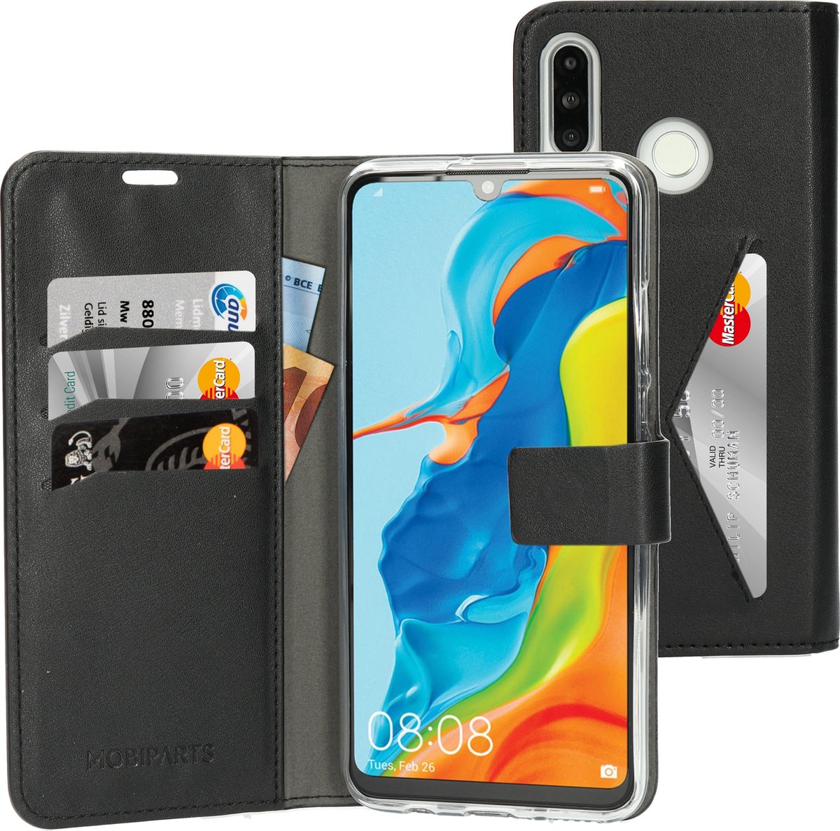 Huawei P30 Lite hoesje Casetastic Smartphone Hoesje Wallet Cases case