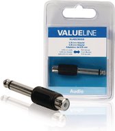 Valueline VLAB23935B Audio-adapter 6,35 mm Male - Rca Female Zwart