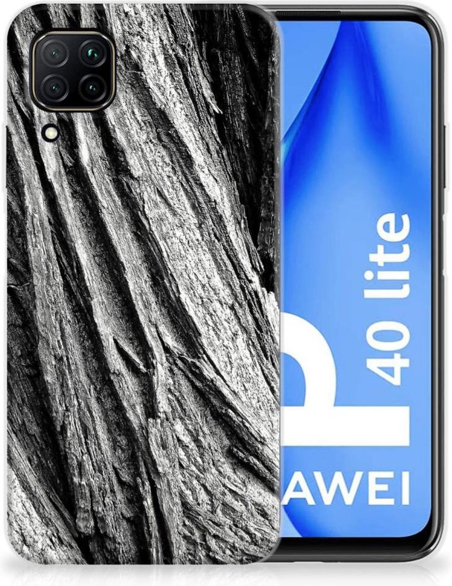 Bumper Hoesje Huawei P40 Lite Boomschors Grijs