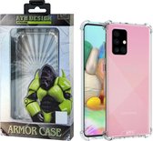 Atouchbo Armor Case Samsung A71 hoesje transparant