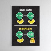 Entrepreneurs Mind - Walljar - Wanddecoratie - Poster ingelijst