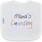 Funnies Slabber Mama's Lieveling Junior 40 Cm Katoen Wit