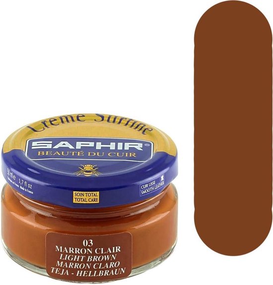 Saphir Creme Surfine (schoenpoets) Licht Bruin