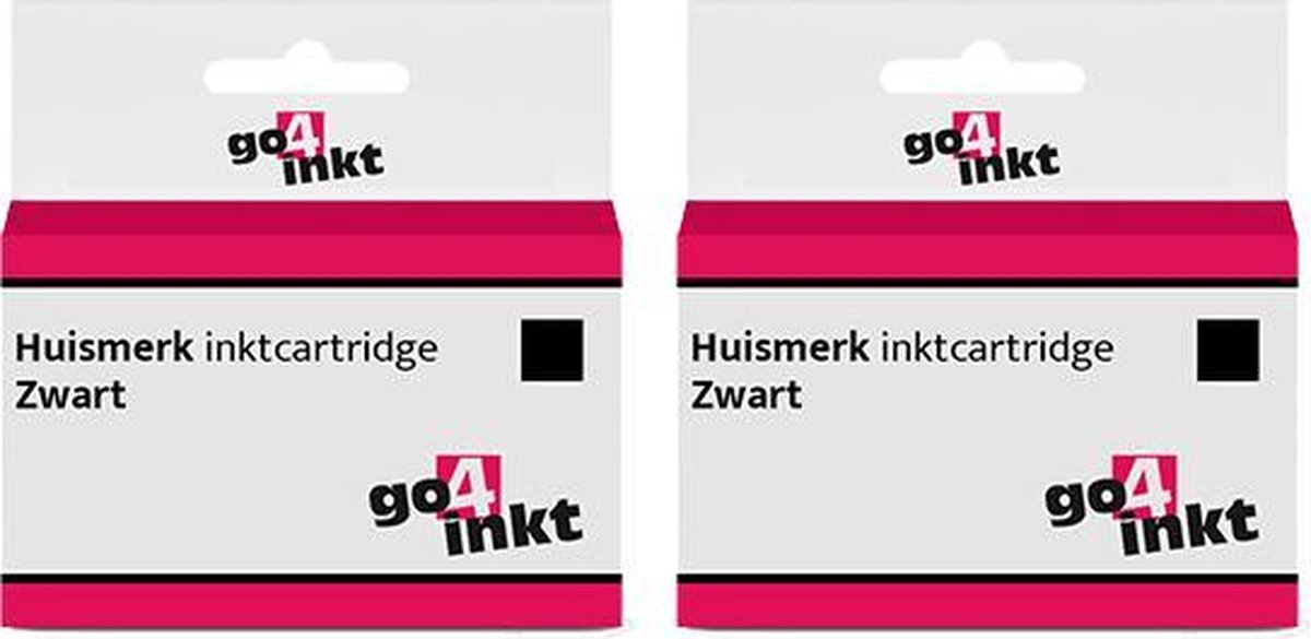Go4inkt compatible met Epson 27(XL) twin pack inkt cartridges zwart bk - 2 stuks