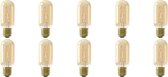 CALEX - LED Lamp 10 Pack - LED Buislamp - Filament T45 - E27 Fitting - Dimbaar - 4W - Warm Wit 2100K - Amber