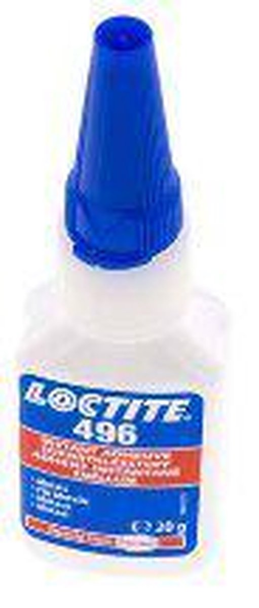 Loctite Secondelijm 20ml Transparent 20-60s Uithardingstijd Metaal Plastic En Rubber Oppervlakten 496-020