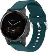 iMoshion Siliconen Smartwatch Bandje voor de Garmin Vivoactive 4L - Donkergroen