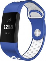 Fitbit Charge 3 & 4 bandje - iMoshion Siliconen Sport Activity tracker bandje - Wit