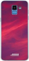 Samsung Galaxy J6 (2018) Hoesje Transparant TPU Case - Red Skyline #ffffff