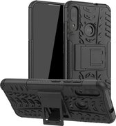 Hoesje geschikt voor Motorola Moto E6 Plus - Schokbestendige Back Cover - Zwart