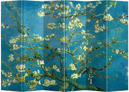 Fine Asianliving Kamerscherm Scheidingswand B240xH180cm 6 Panelen Van Gogh Amandel Bloesems - Fine Asianliving