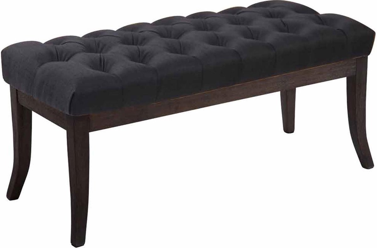 CLP Ramses Bank - Stof zwart 100 cm