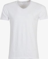 Unsigned heren T-shirt katoen/elastaan - Wit - Maat 3XL