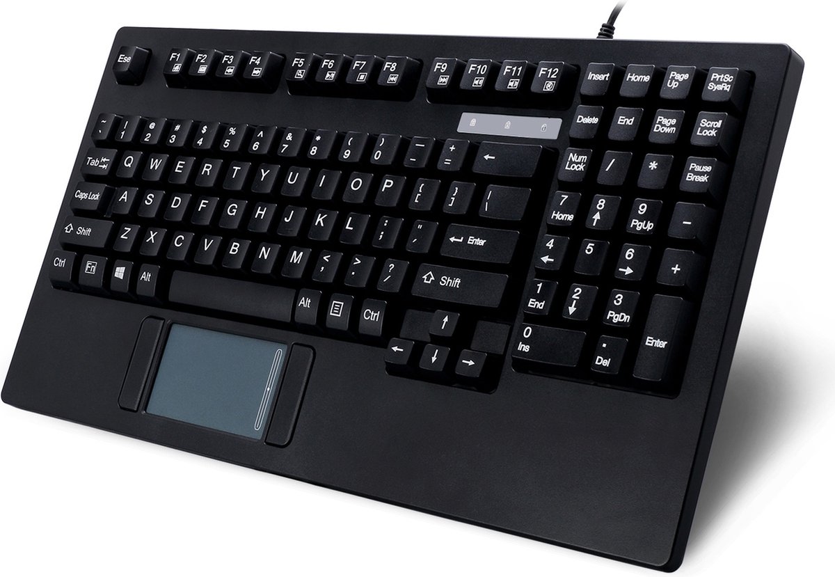 Adesso EasyTouch 425 Toetsenbord - qwerty - met touchpad - 39,6 x 21,2 x 2,5 cm