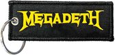Megadeth Sleutelhanger Logo Zwart