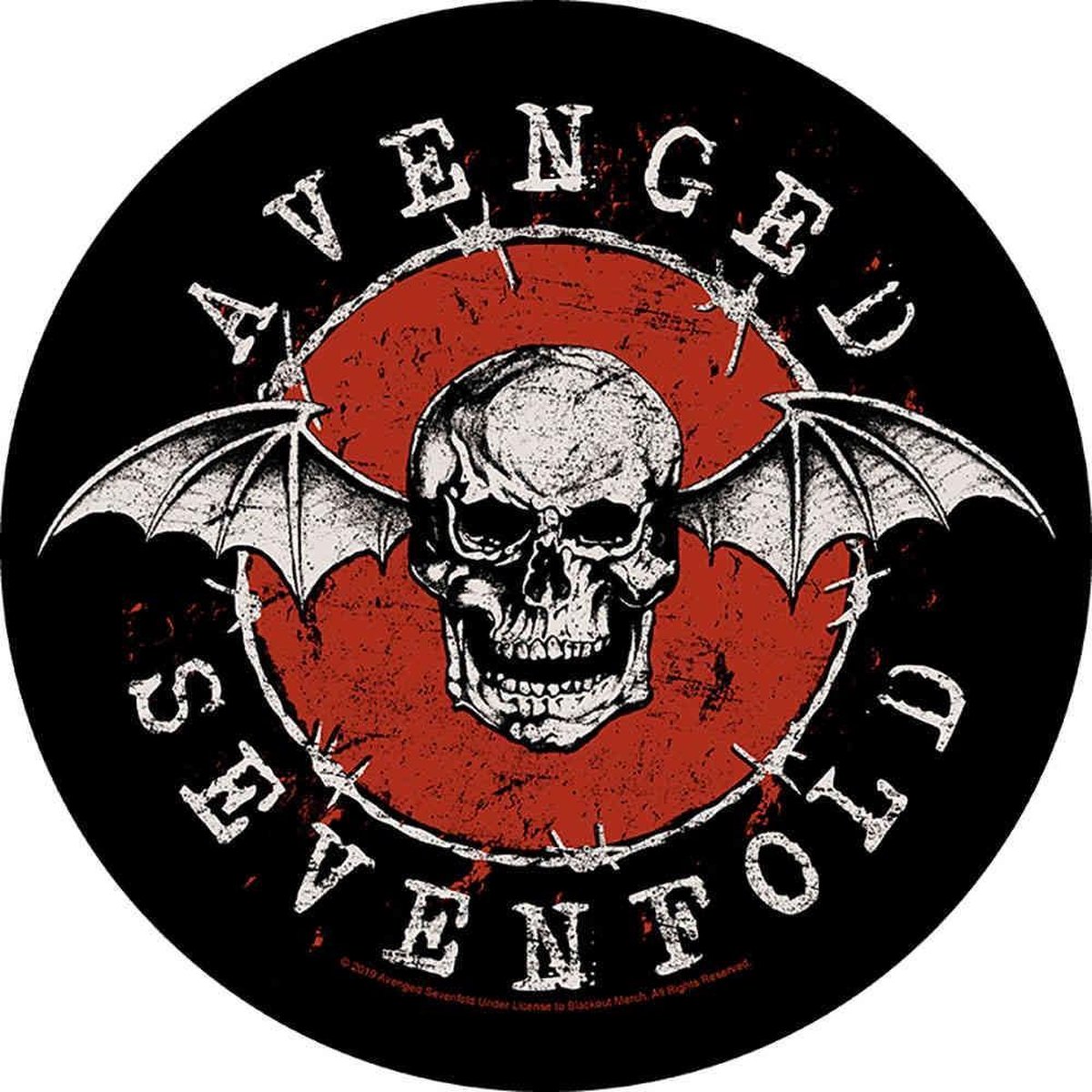 Avenged Sevenfold - Distressed Skull Rugpatch - Multicolours