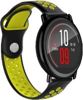 Ticwatch Pro sport band - zwart/geel - 46mm