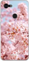 Google Pixel 3 XL Hoesje Transparant TPU Case - Cherry Blossom #ffffff