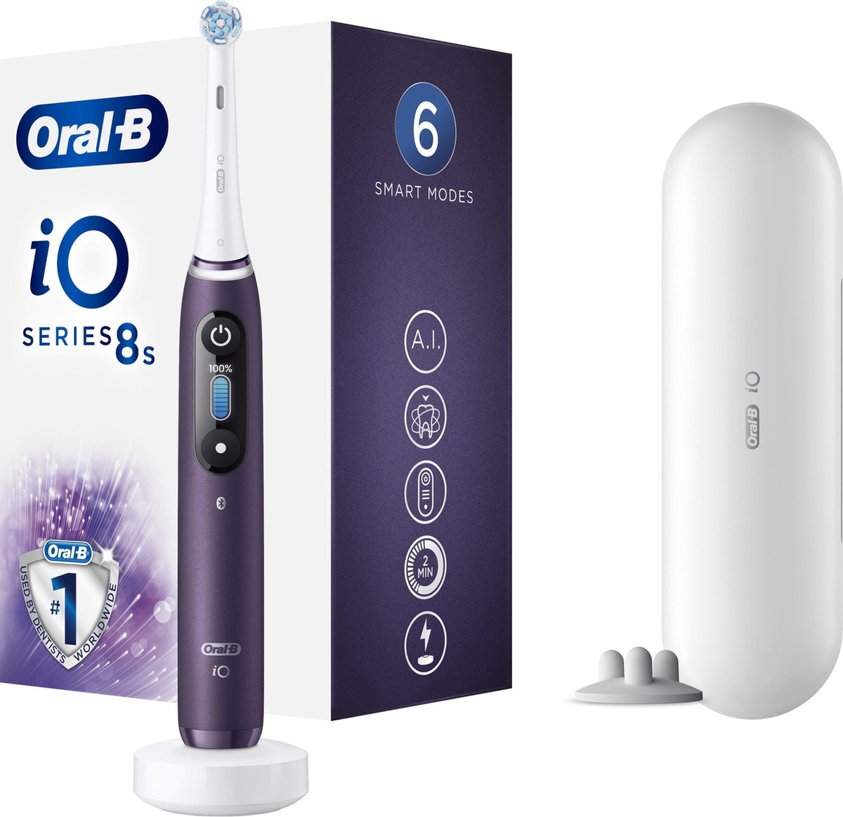 Oral-B iO - 8s - Elektrische Tandenborstel - Paars
