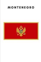 Montenegro: Country Flag A5 Notebook to write in with 120 pages