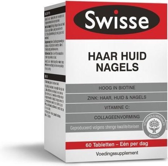 Swisse Haar Huid Nagels Voedingssupplement - 60 tabletten | bol.com