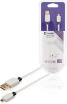 König KNM60410W10 Platte Usb 2.0 Kabel A Male - Micro B Male 1,00 M Wit