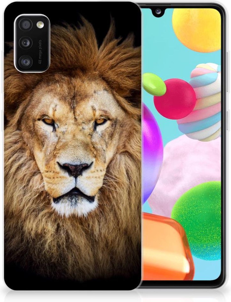 Samsung Galaxy A41 TPU Hoesje Leeuw
