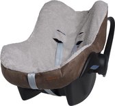 Baby's Only Baby autostoelhoes 0+ Rock - Hoes voor autostoel groep 0+ - Geschikt voor Maxi-Cosi - Taupe - Gemaakt uit katoen en polyester - Geschikt voor 3-puntsgordel