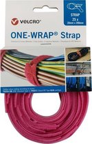 Velcro® ONE-WRAP® klittenband kabelbinder 20mm x 330mm Roze