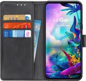 LG G8X ThinQ Matte Portemonennee Hoesje Zwart