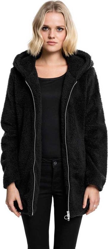 Urban Classics - Sherpa Winterjas - M - Zwart