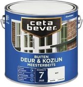 CetaBever Buiten Deur & Kozijn Meester Beits - Zijdeglans - Wit - 2,5 liter